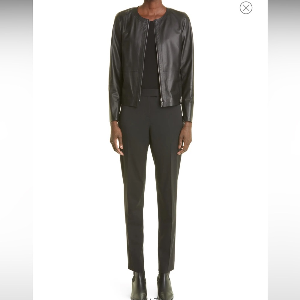 Irving Skinny Stretch Wool Pants in Black - NWT
